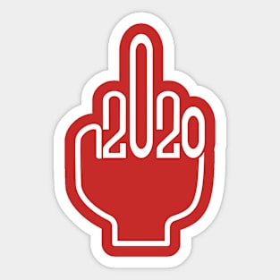 F**K 2020 (white) Sticker